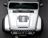 FURY Gravity Jeep Wrangler 4xe hood for improved heat dissipation